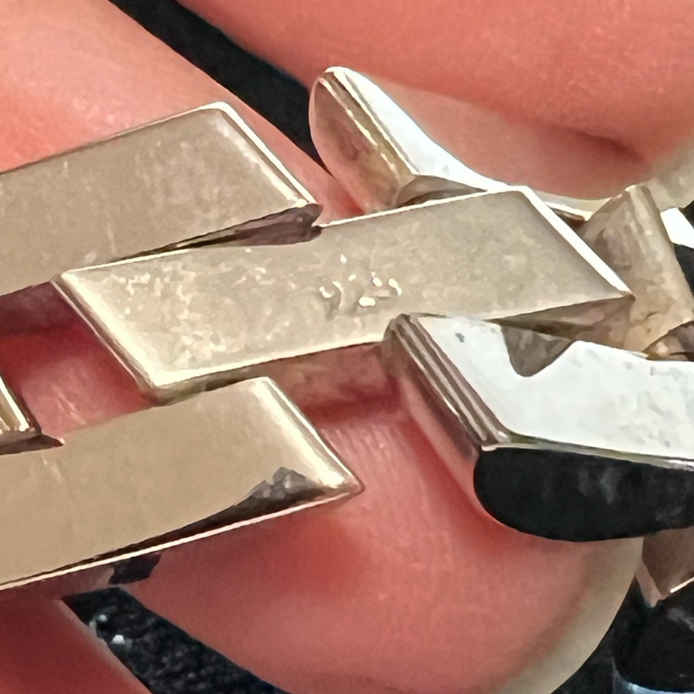 Sterling Silver 925 Interlocking Link Bracelet - image 4